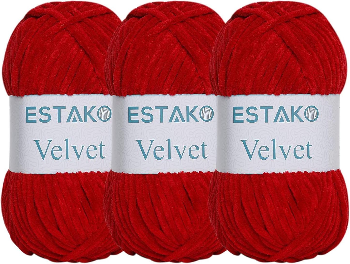 Velvet Chenille Blanket Amigurumi Yarn for Crocheting and Knitting Super Bulky 100 Gr (132 Yds) (1430 - Camel)