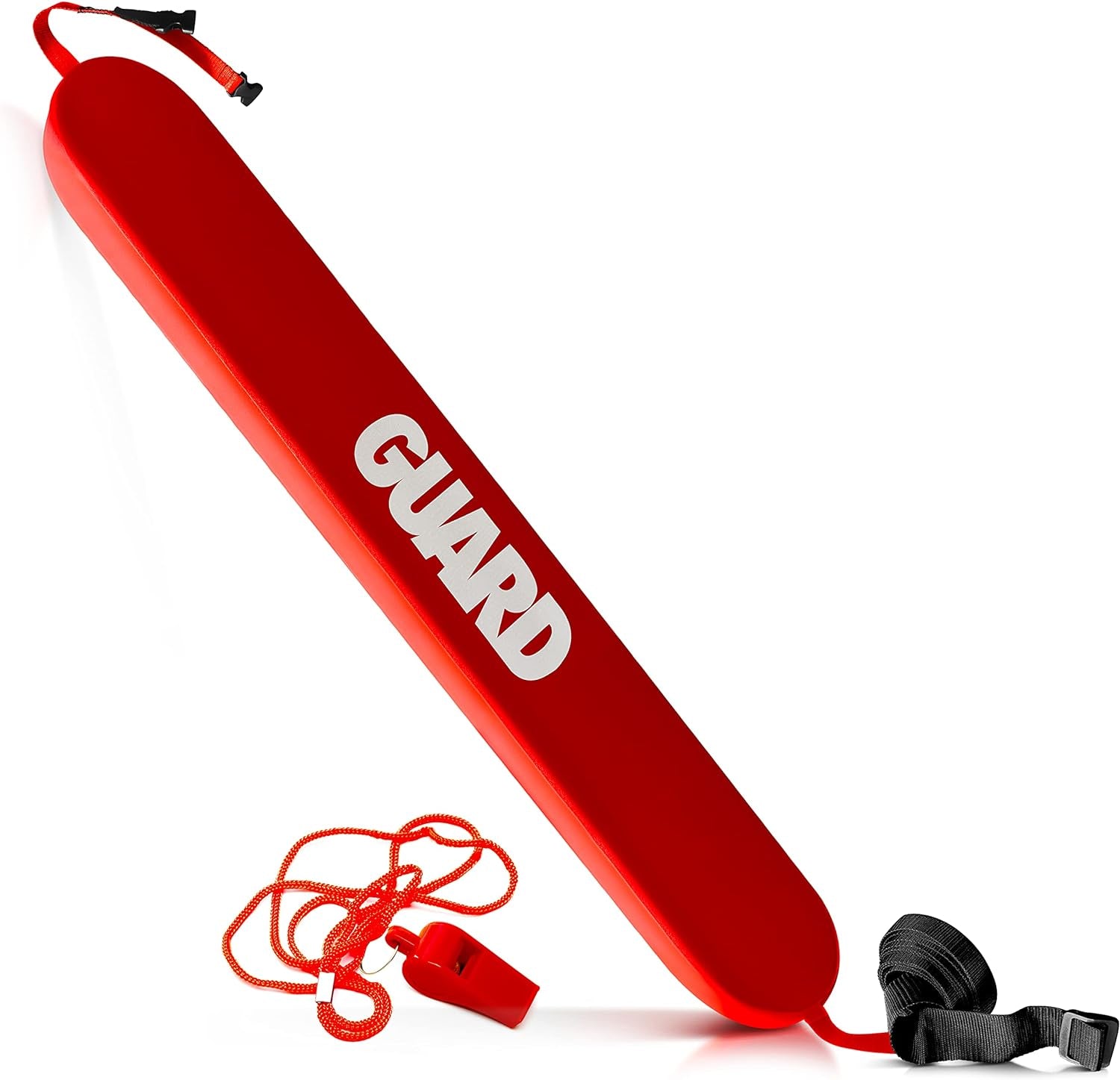 Lifeguard Rescue Tube for Home and Commercial Use - Ideal for Lifeguard and Personal Pool - Includes Matching Whistle