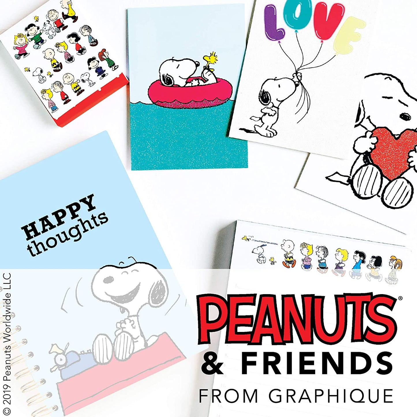 Peanuts™ Gift Labels | 52 Self-Adhesive Christmas Stickers | 13 Designs with Red Foil Accents | to and from Names | for Holiday Wrapping Paper & Gift Bags