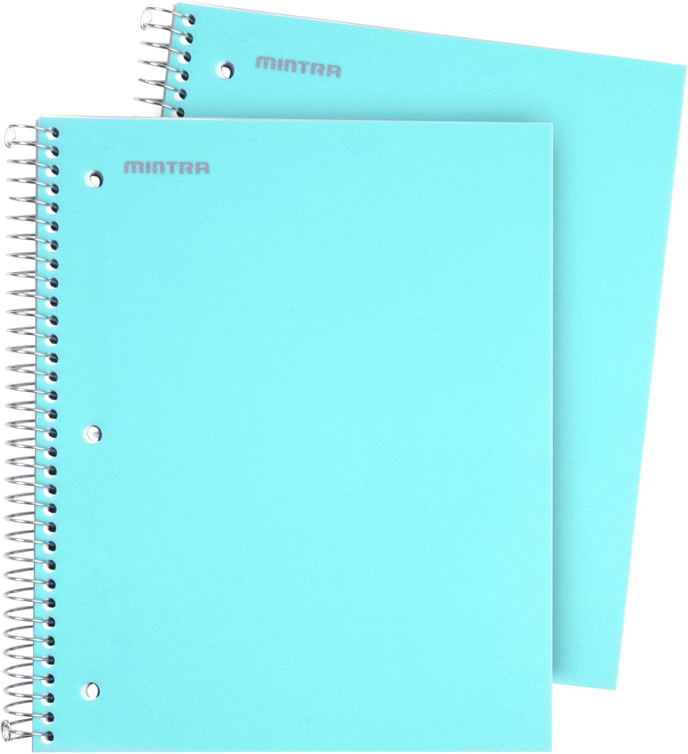 Office Durable Spiral Notebooks, 3 Subject (Ateal, Purple, White, College Ruled 3Pk)