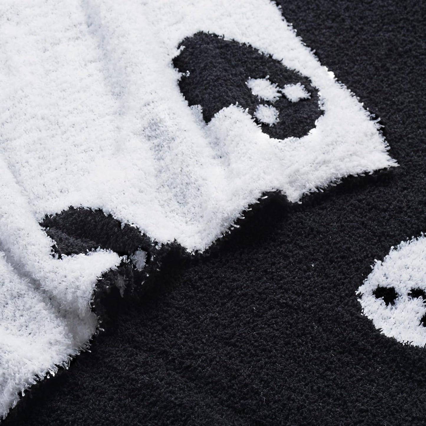Halloween Decor Blanket Soft Blanket Cozy Blanket Kid Blanket for Bed Couch Sofa 50X60 Inch Black Ghost