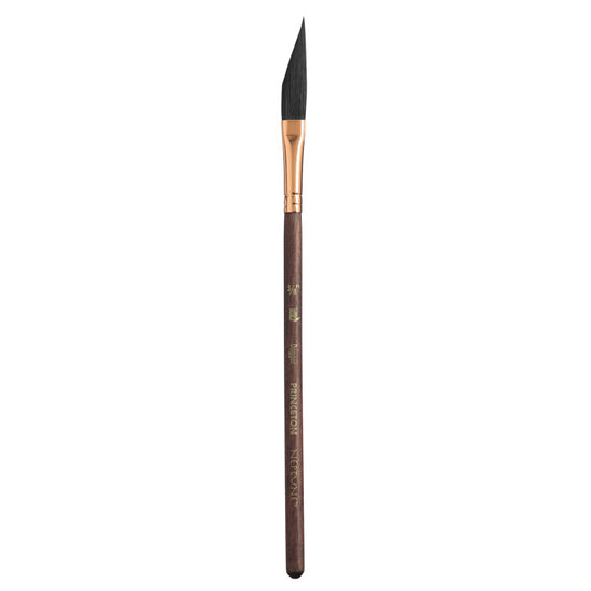 Neptune Dagger Brush, Synthetic Bristles, Short Handle Watercolor Paintbrush, Dark Wood, Size 3/8 inch, 1 Count