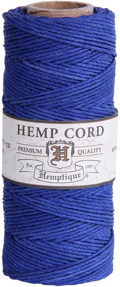 100% Hemp Cord Spool - 62.5 Meter Hemp String - Made with Love - No. 20 ~ 1Mm Cord Thread for Jewelry Making, Macrame, Scrapbooking, DIY, & More - White