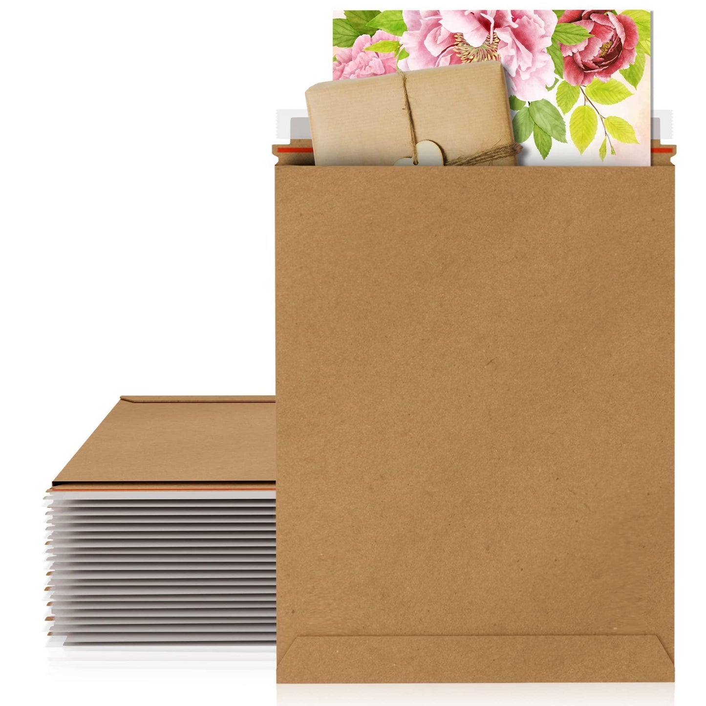 Rigid Mailers 11.75 x 14.5 Kraft Paperboard Mailers 11 3/4 x 14 1/2. Pack of 10