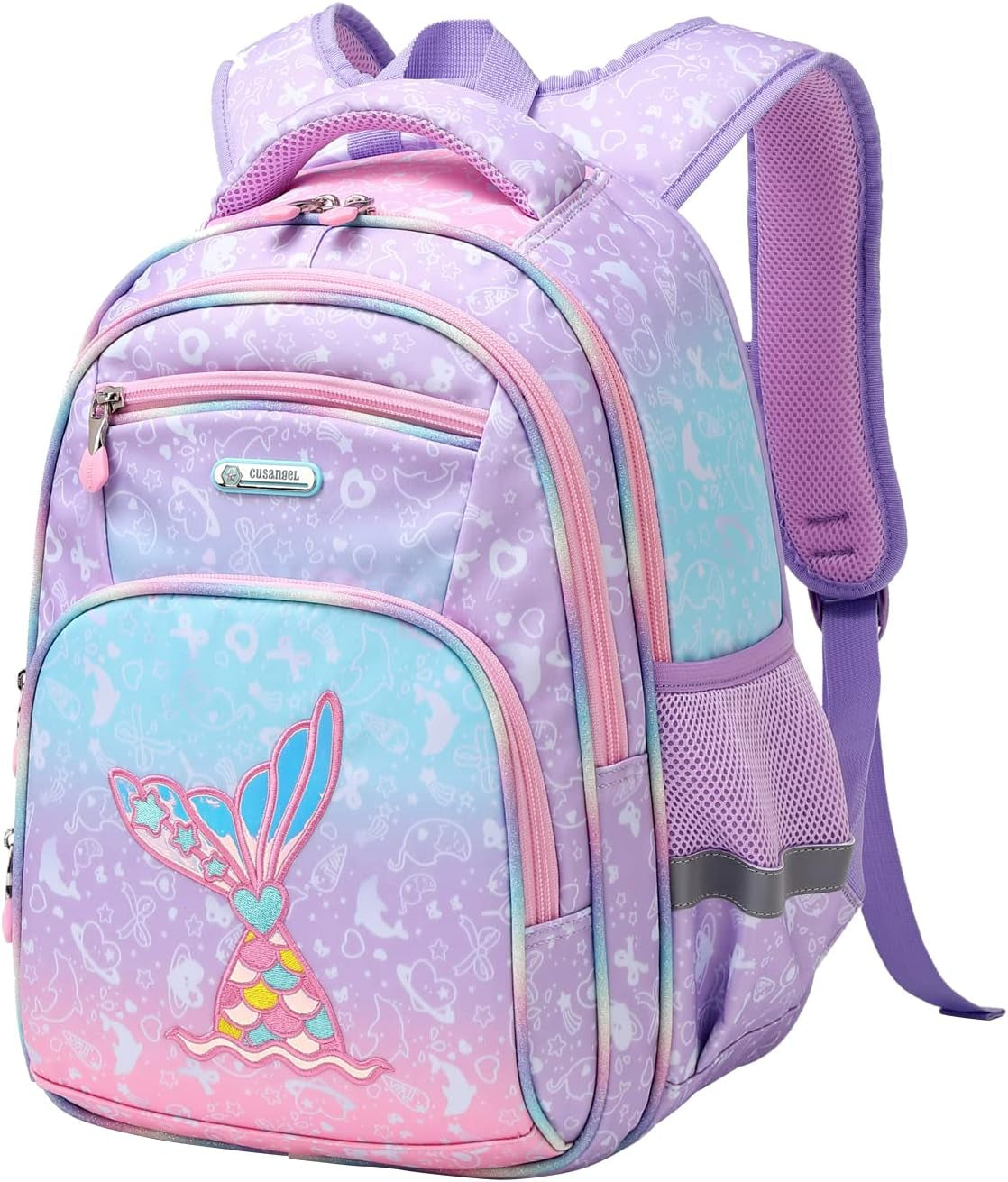 Backpack for Girls Boys School Bookbags Kindergarten Elementary Lightweight Waterproof Multifunctional Large Capacity for Backpack (16 Inch Fun Prints)