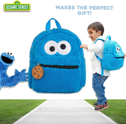 Elmo and Cookie Monster Mini Backpacks for Toddler, Boys, and Girls, School or Travel