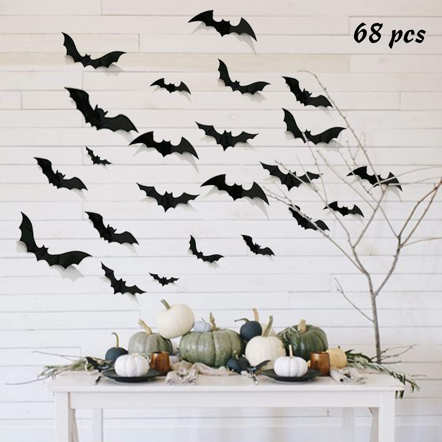 68Pcs Bat Wall Decor