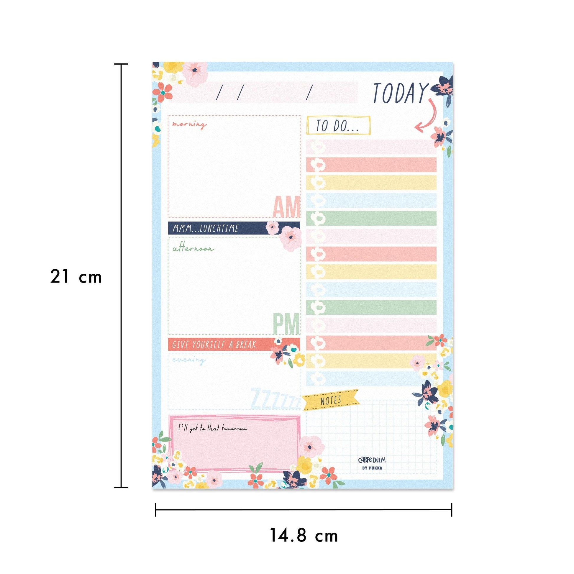Daily Planner Pad - Ditzy Floral - Pack 6 - Loomini