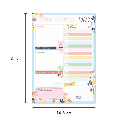 Daily Planner Pad - Ditzy Floral - Pack 6 - Loomini