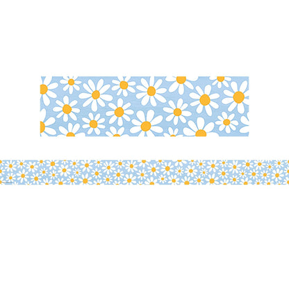 Daisies Straight Border Trim, 35 Feet Per Pack, 6 Packs - Loomini