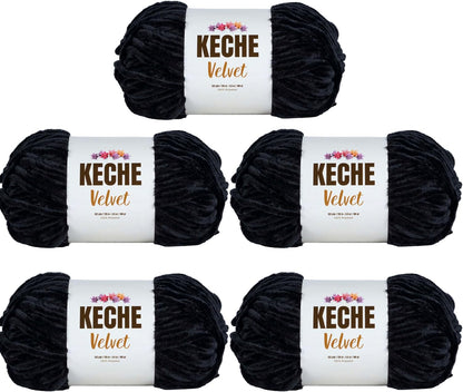 Velvet Yarn for Crocheting, Soft Chenille Bulky Baby Blanket Amigurumi Yarn 100 Gr (132 Yds) - Latte