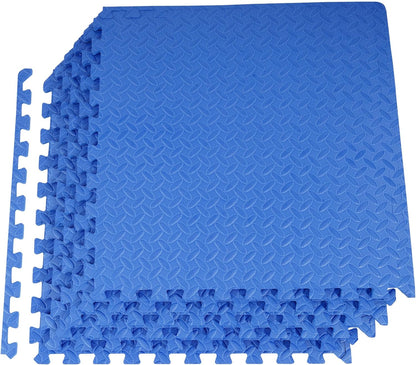 Puzzle Exercise Mat with EVA Foam Interlocking Tiles for MMA, Exercise, Gymnastics and Home Gym Protective Flooring, Multiple Sizes