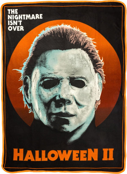 Halloween II Mike Mask Close Nightmare 45" X 60" Fleece Throw Blanket