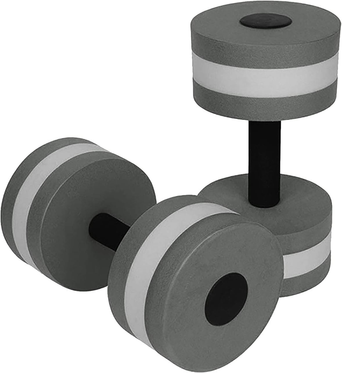Water Dumbbells, Set of 2 Aquatic Exercise Dumbell, Water Aerobic Exercise Foam Dumbbells Pool Resistance for Men Women Weight Loss Water Sports Fitness Tool