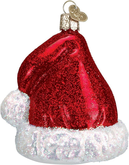 Santa Sugar Cookie Glass Blown Ornament for Christmas Tree