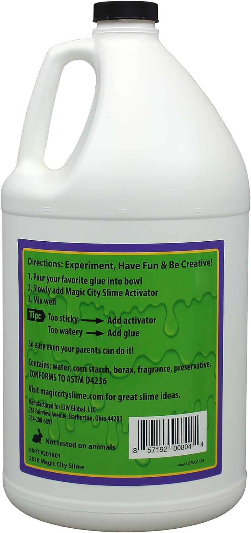 Activator - Non Toxic, Just Add to Your Favorite Slime Glue for Great Slime Every Time, Made in USA (1 Gallon)