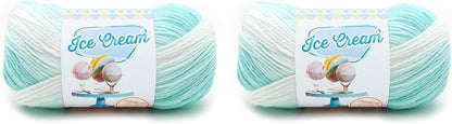 (1 Skein) Ice Cream Baby Yarn, Moon Mist, 1182 Foot (Pack of 1)