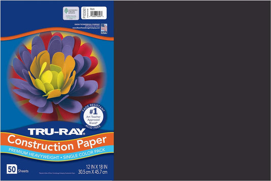 Recycled  Construction Paper, 12" X 18", Black (PAC103061) Category: Art and Drafting Paper