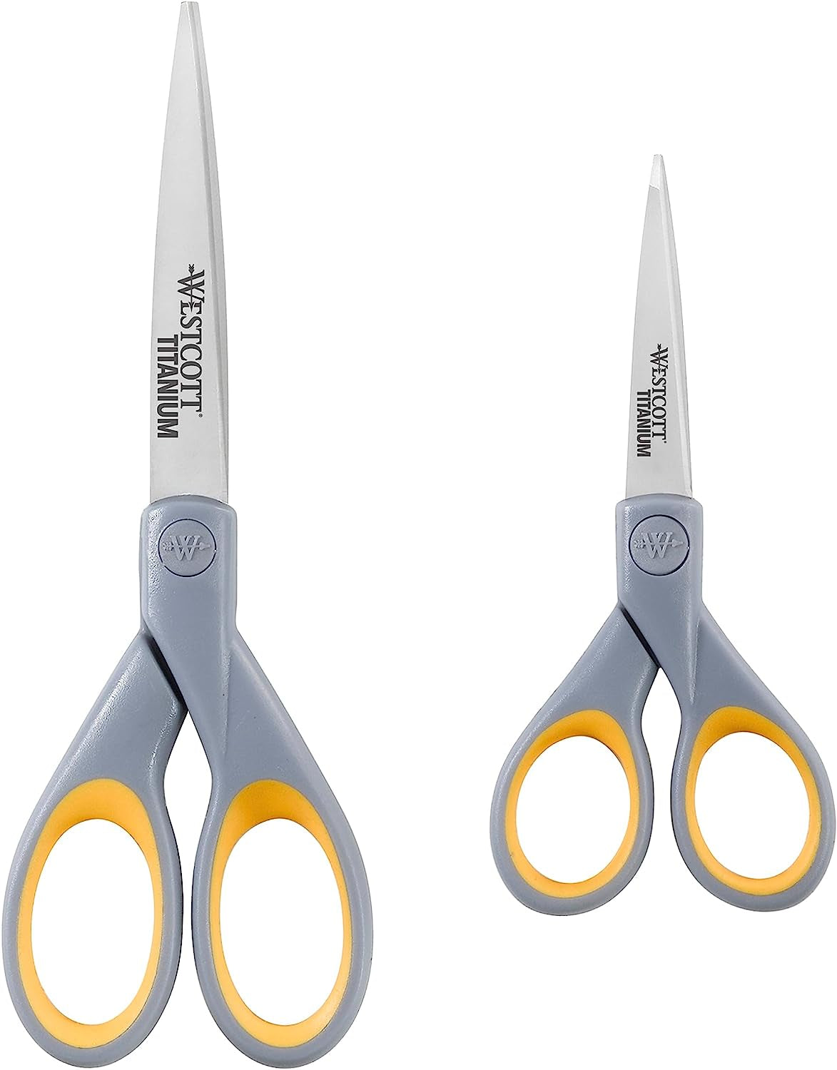 Titanium Bonded Scissors with Soft Handles, 7" Straight, Single (13526)