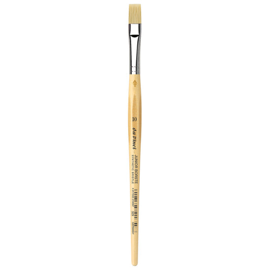 JUNIOR BORSTE Synthetic Student Brush, Synthetic, Tempera, Flat, Series 329, Size 10