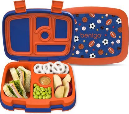 ® Kids Prints Leak-Proof, 5-Compartment Bento-Style Kids Lunch Box - Ideal Portion Sizes for Ages 3-7, Durable, Drop-Proof, Dishwasher Safe, & Made with Bpa-Free Materials (Dinosaur)