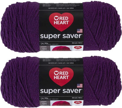 Bulk Buy:  Super Saver (2-Pack) (Cherry Red, 7 Oz Each Skein)