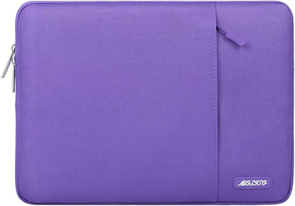 Laptop Sleeve Bag Compatible with Macbook Air/Pro, 13-13.3 Inch Notebook, Compatible with Macbook Pro 14 Inch M3 M2 M1 Chip Pro Max 2024-2021, Polyester Vertical Case with Pocket, Ultra Violet