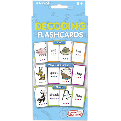 Decoding Flashcards, 3 Sets Per Pack, 3 Packs - Loomini