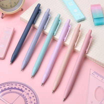 Cute Mechanical Pencil Set, 6PCS Pastel Mechanical Pencils 0.5 & 0.7Mm with 360PCS HB Pencil Leads, 3PCS Erasers and 9PCS Eraser Refills, Aesthetic Mechanical Pencils for Girls Writing