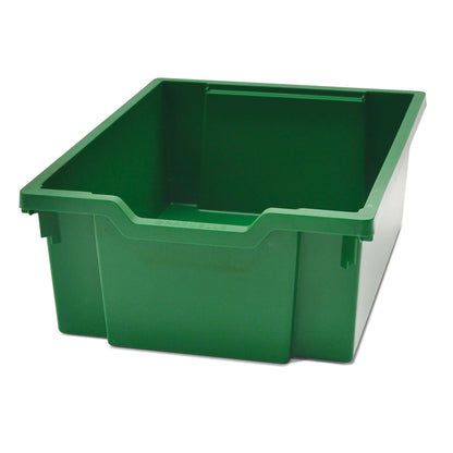 Deep F2 Tray, Grass Green, 12.3" x 16.8" x 5.9", Heavy Duty School, Industrial & Utility Bins, Pack of 6 - Loomini