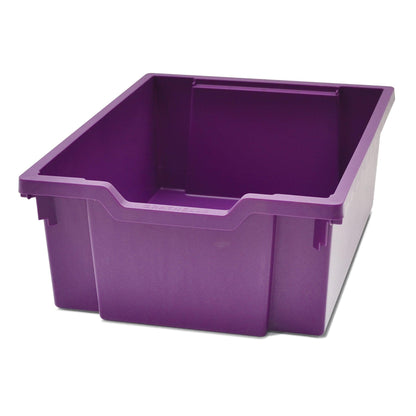 Deep F2 Tray, Plum Purple, 12.3" x 16.8" x 5.9", Heavy Duty School, Industrial & Utility Bins, Pack of 6 - Loomini