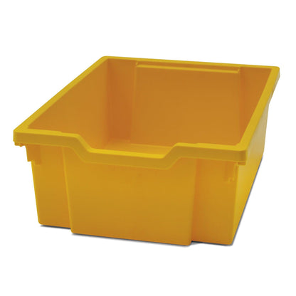 Deep F2 Tray, Sunshine Yellow, 12.3" x 16.8" x 5.9", Heavy Duty School, Industrial & Utility Bins, Pack of 6 - Loomini