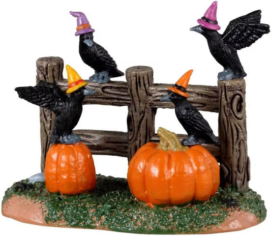 Village Collection - Spooky Town Halloween Crows Village Accessory #34077