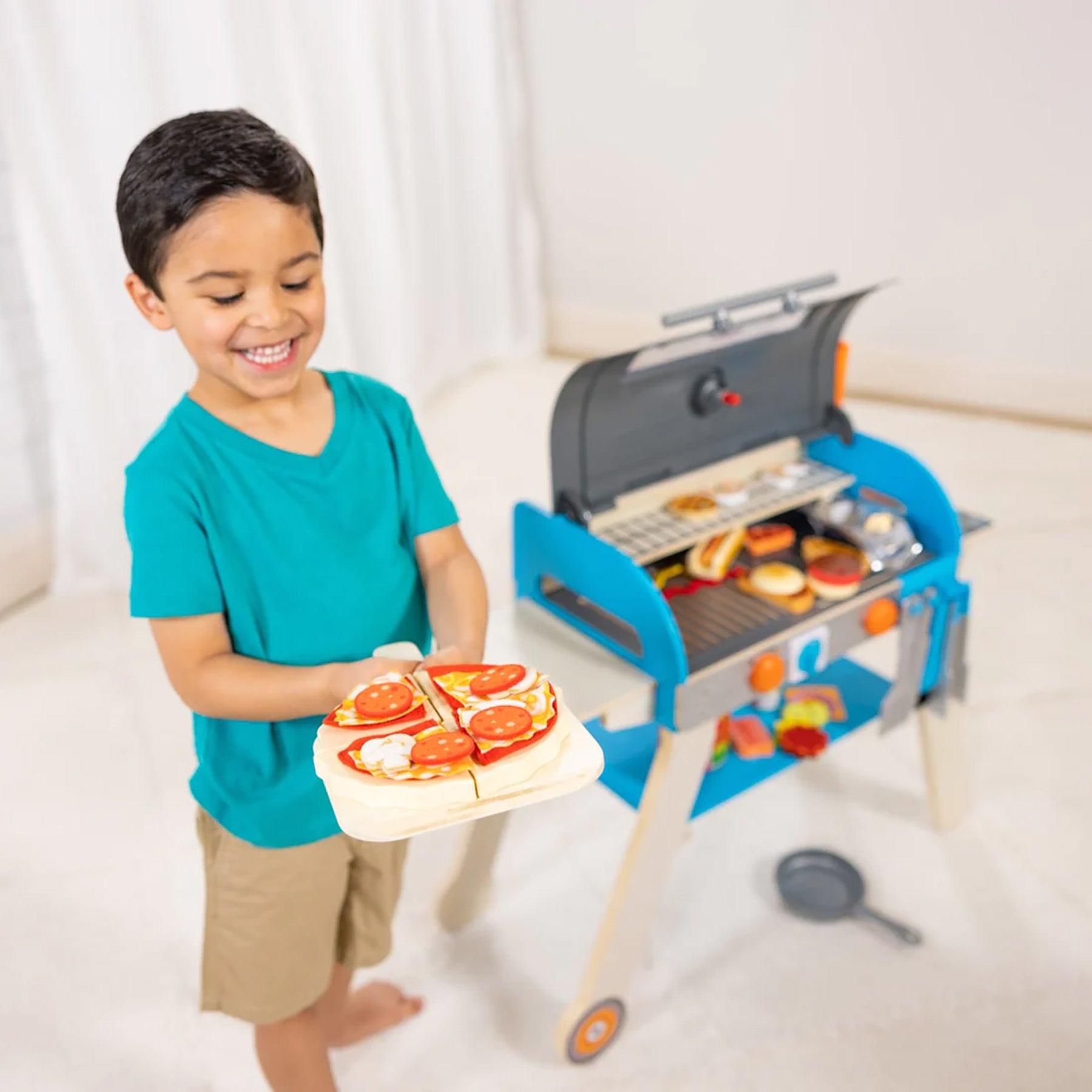 Deluxe Grill & Pizza Oven Playset - Loomini