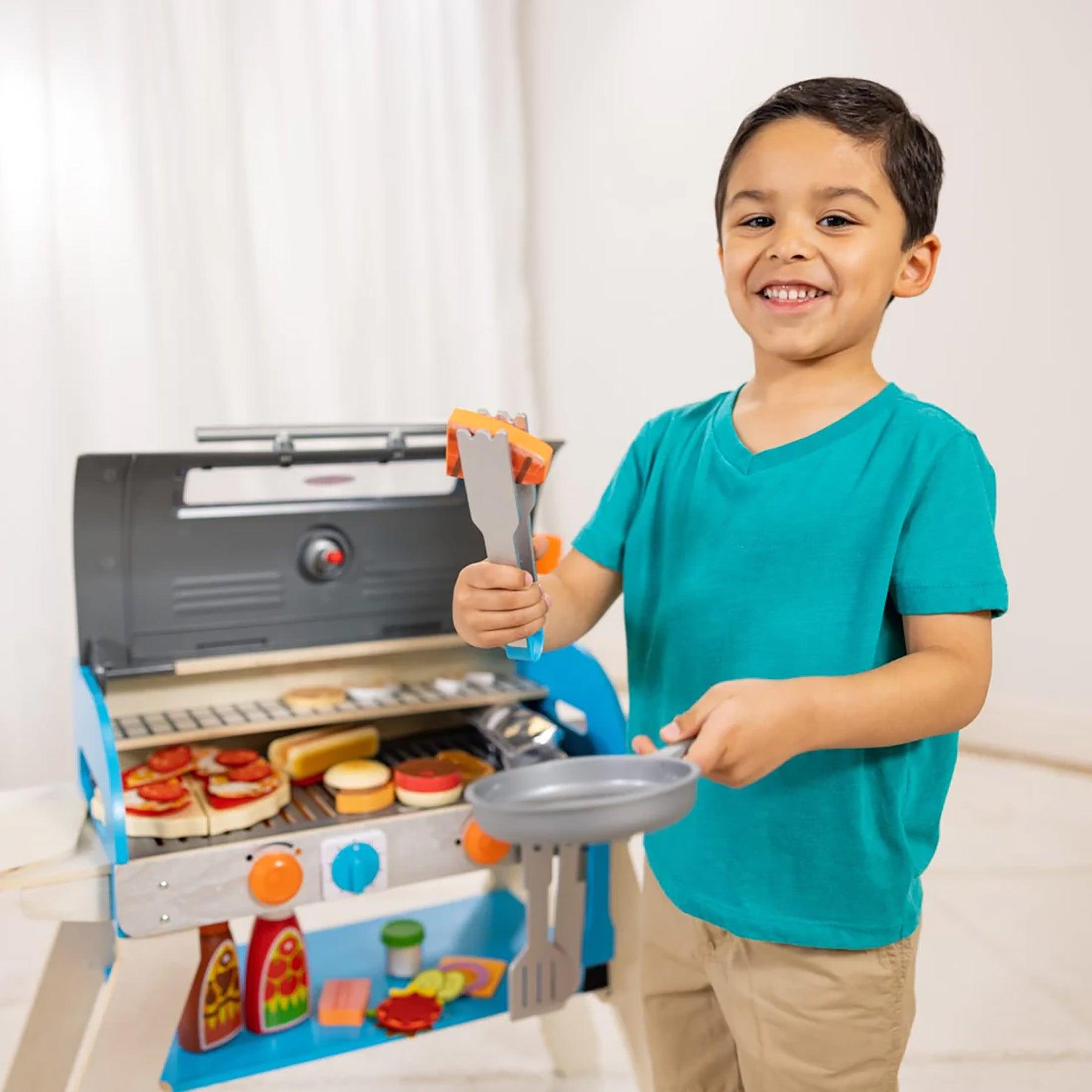 Deluxe Grill & Pizza Oven Playset - Loomini