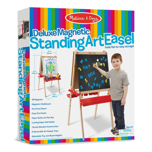 Deluxe Magnetic Standing Art Easel - Loomini