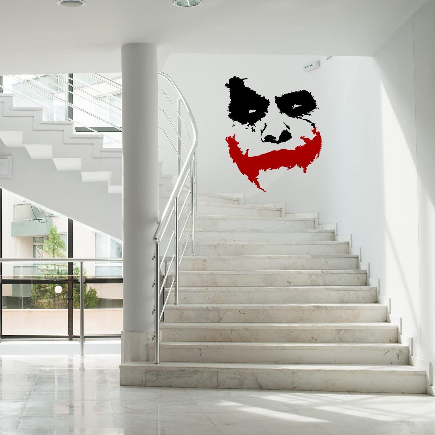 Slaf Ltd. Vinyl Wall Decal Scary Joker Face Why So Serious   Removable Die Cut