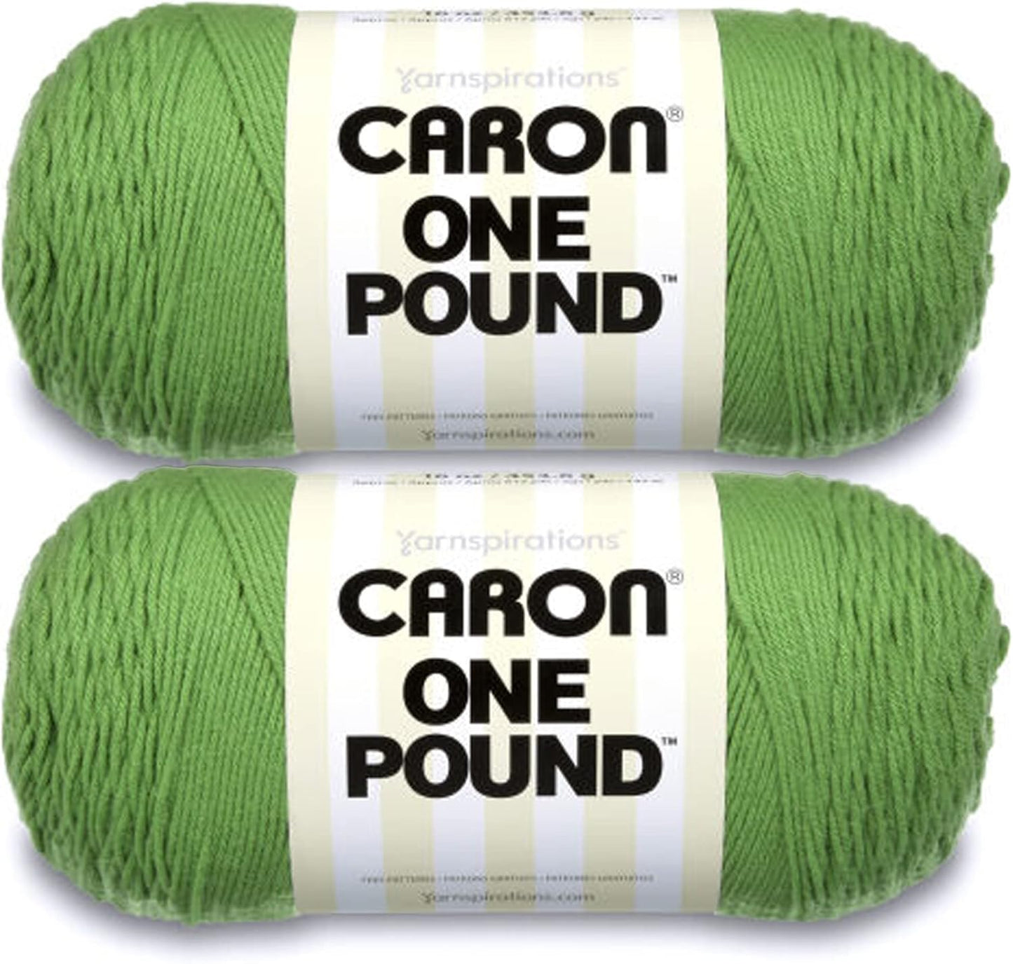 One Pound White Yarn - 2 Pack of 454G/16Oz - Acrylic - 4 Medium (Worsted) - 812 Yards - Knitting/Crochet