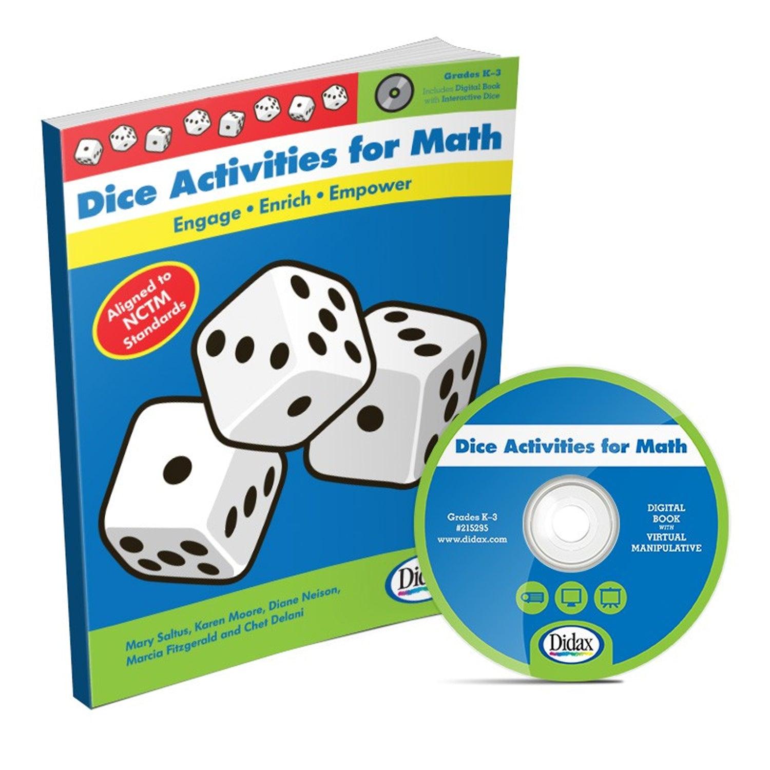 Dice Activities for Math Book & CD - Loomini