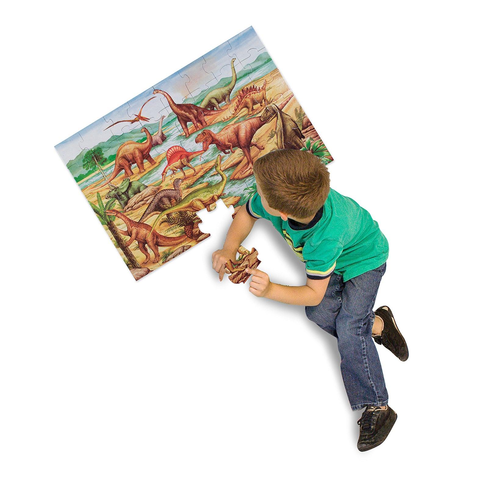 Dinosaurs Floor Puzzle, 24" x 36", 48 Pieces - Loomini