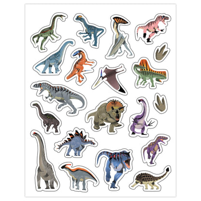 Dinosaurs Stickers, 120 Per Pack, 12 Packs - Loomini