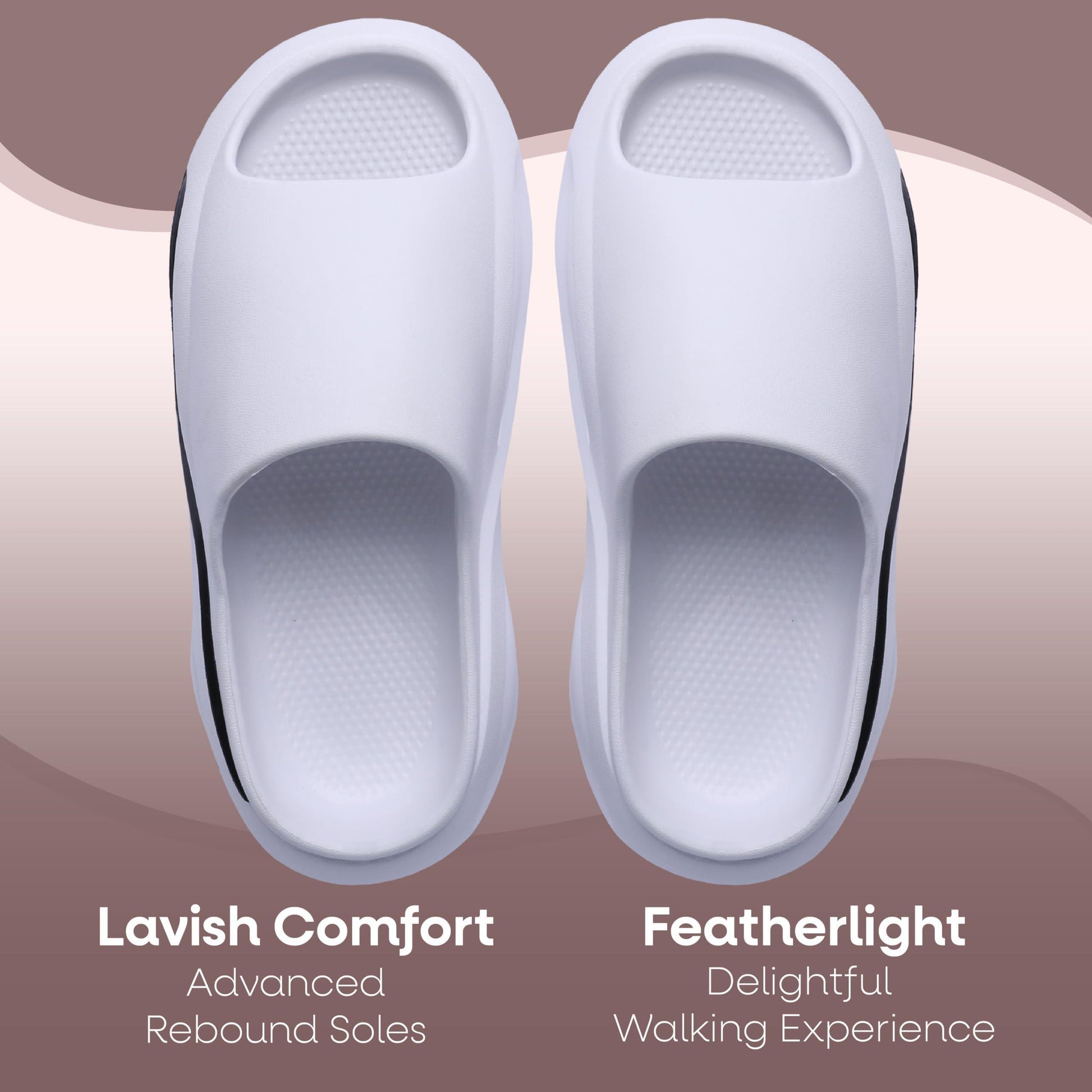DIUS Infinity Slippers for Women Men Adult Stylish Comfortable Non Slip Indoor Outdoor Slides - Loomini