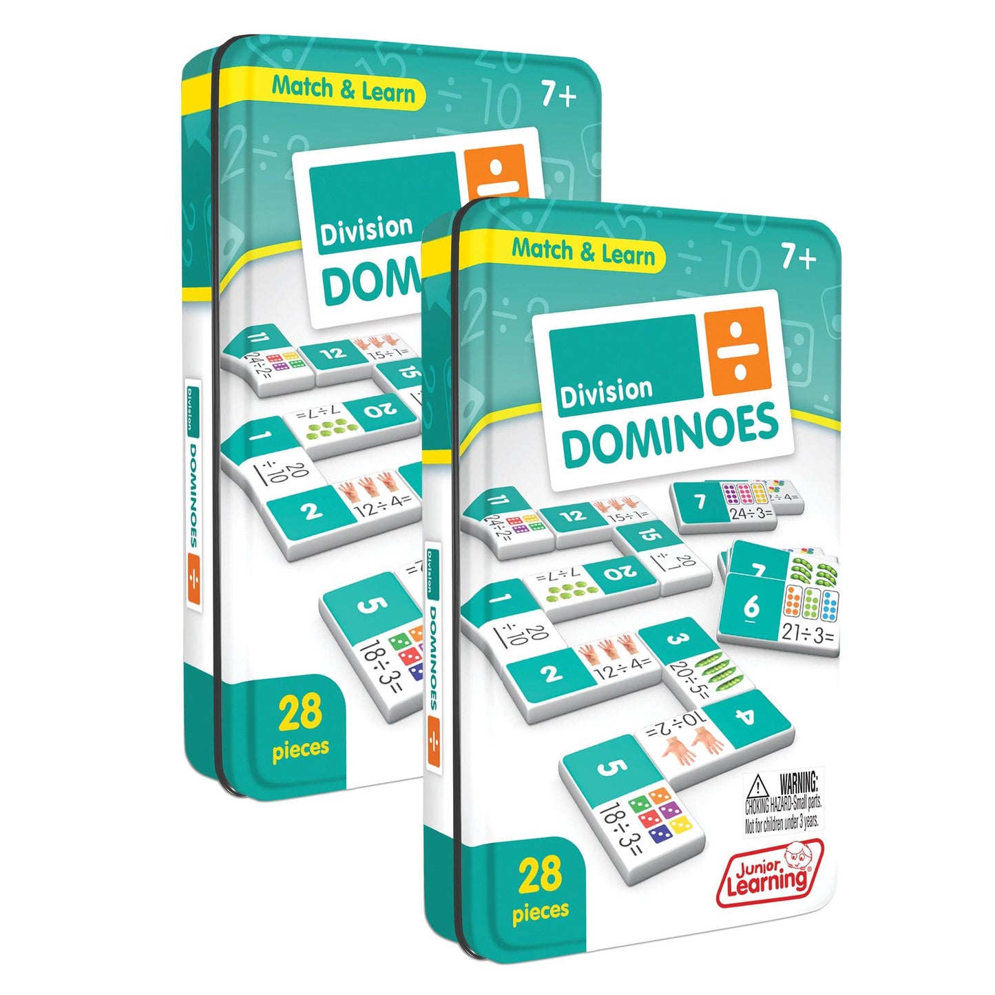 Division Match & Learn Dominoes, Pack of 2 - Loomini