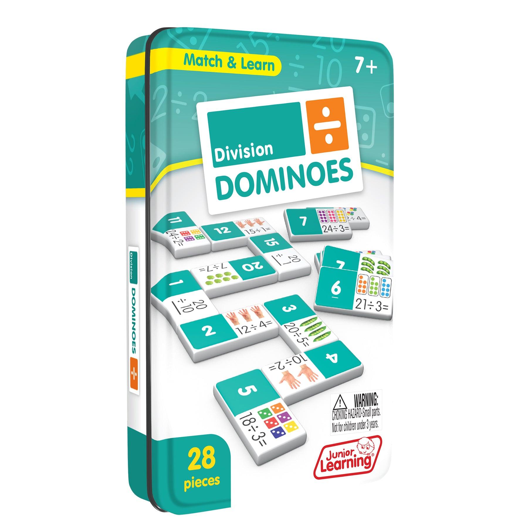 Division Match & Learn Dominoes, Pack of 2 - Loomini