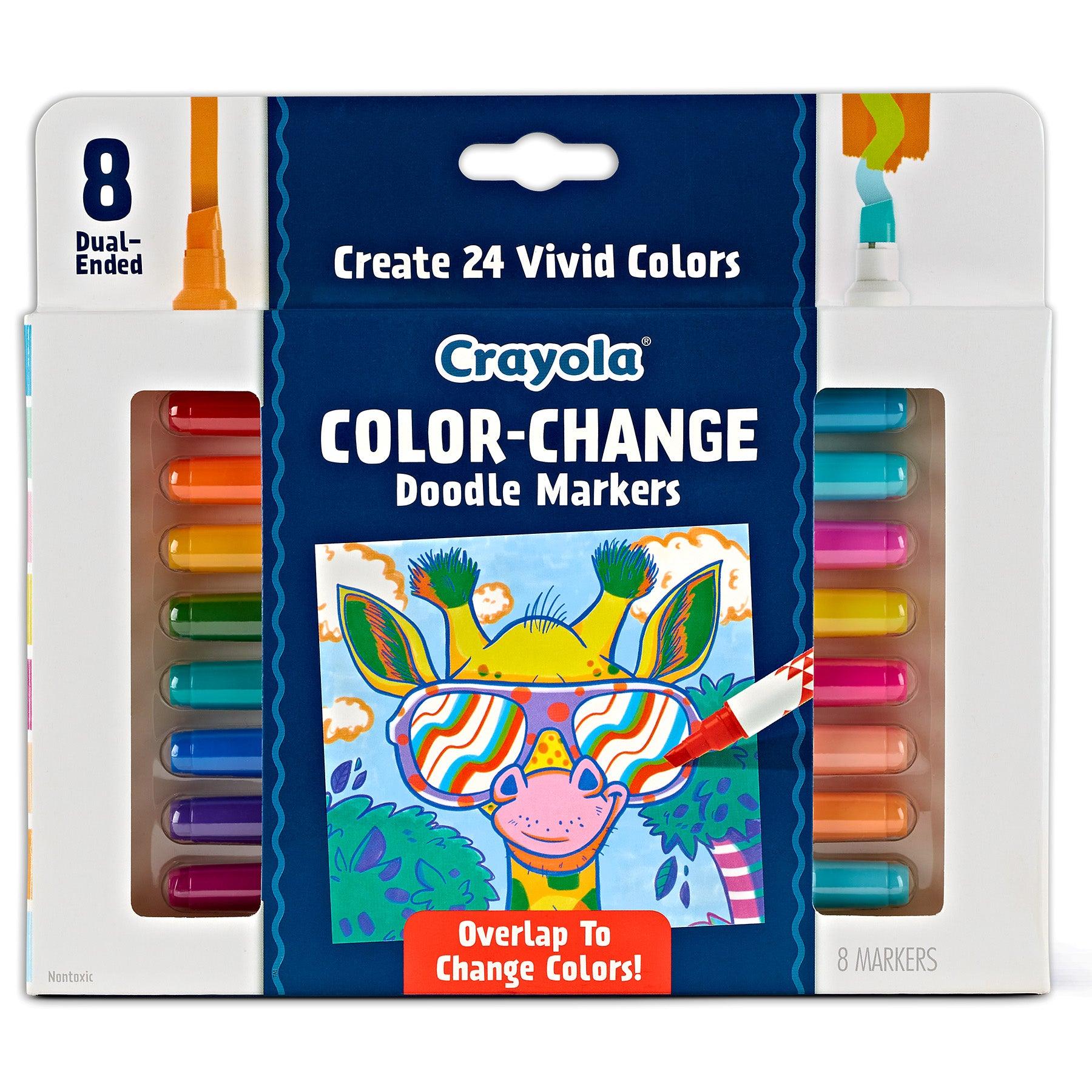 Doodle & Draw Color Change Doodle Marker, 8 Per Pack, 2 Packs - Loomini