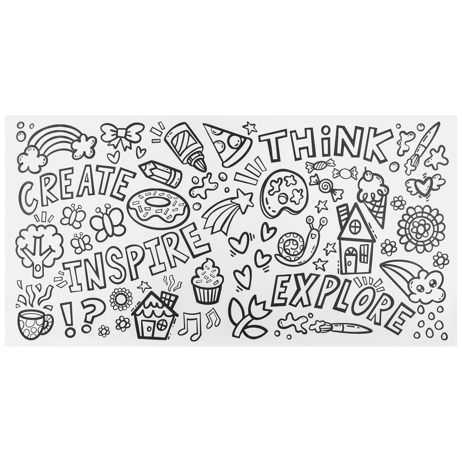 Doodle & Drawing Roll, 4 Assorted Designs - Loomini