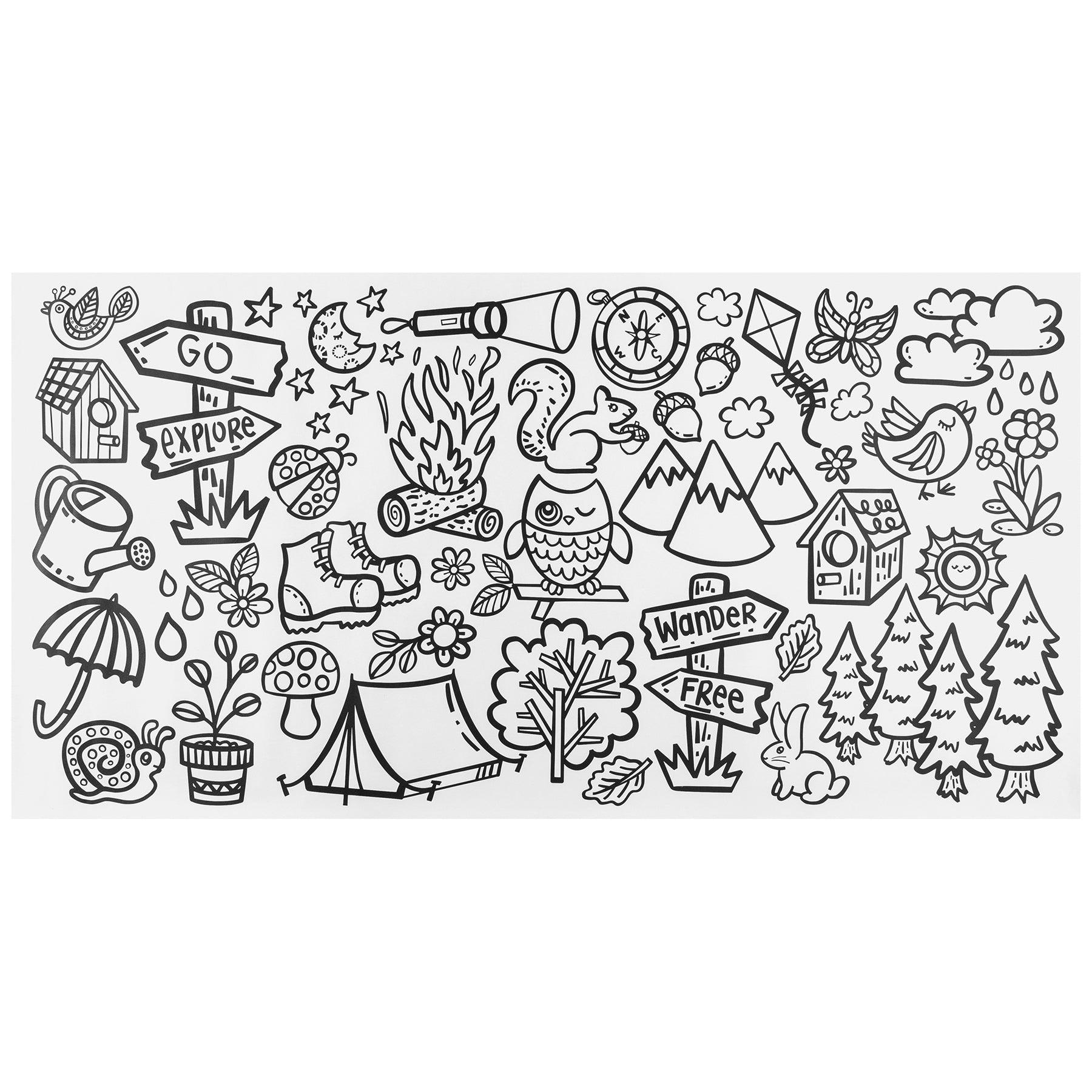 Doodle & Drawing Roll, 4 Assorted Designs - Loomini