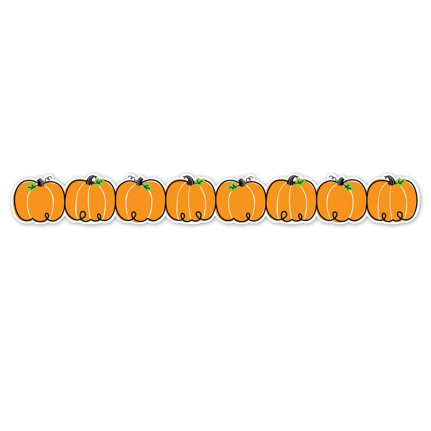 Doodle Pumpkins EZ Border, 48 Feet Per Pack, 3 Packs - Loomini