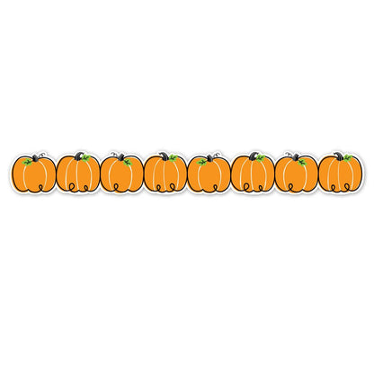 Doodle Pumpkins EZ Border, 48 Feet Per Pack, 3 Packs - Loomini