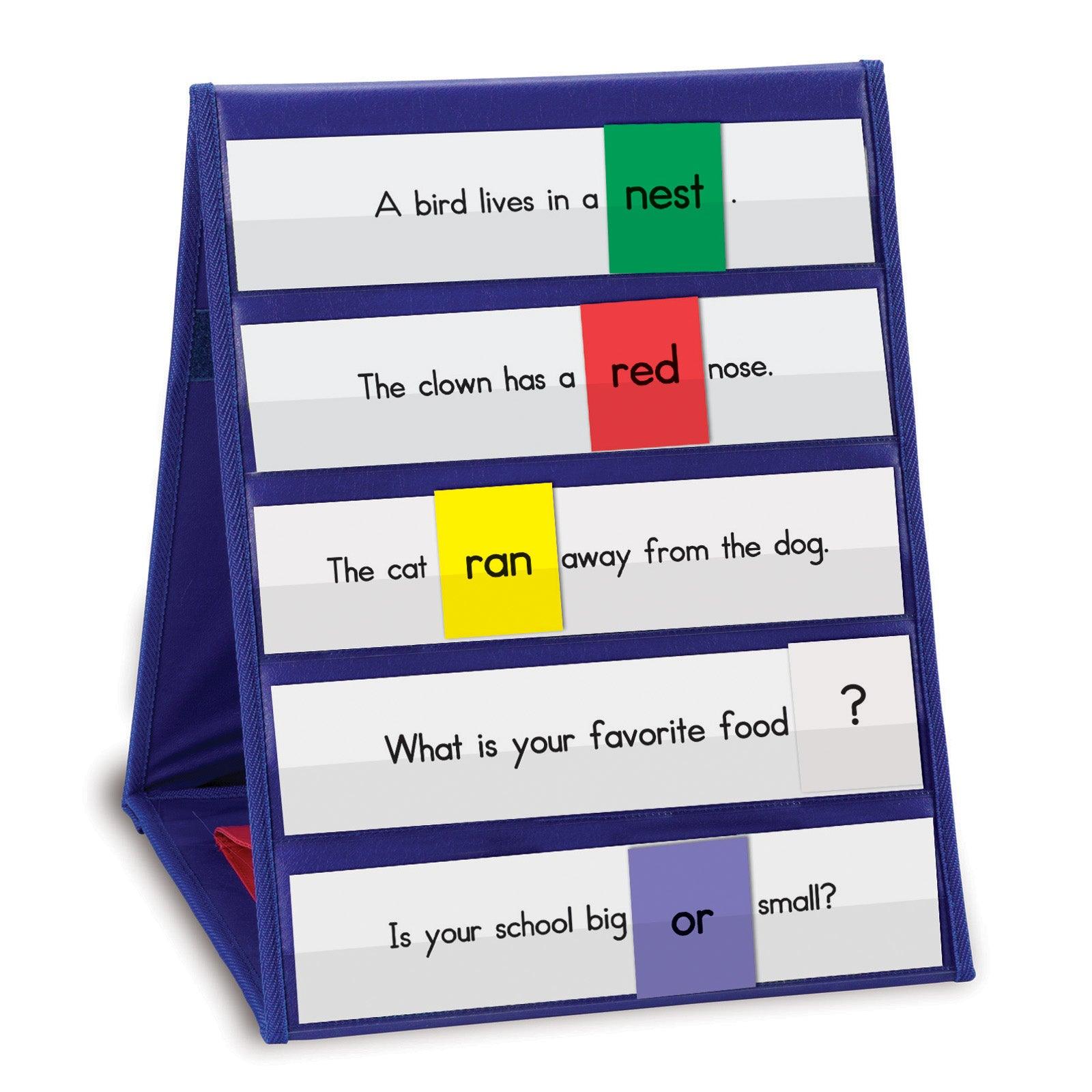 Double-sided Tabletop Pocket Chart - Loomini